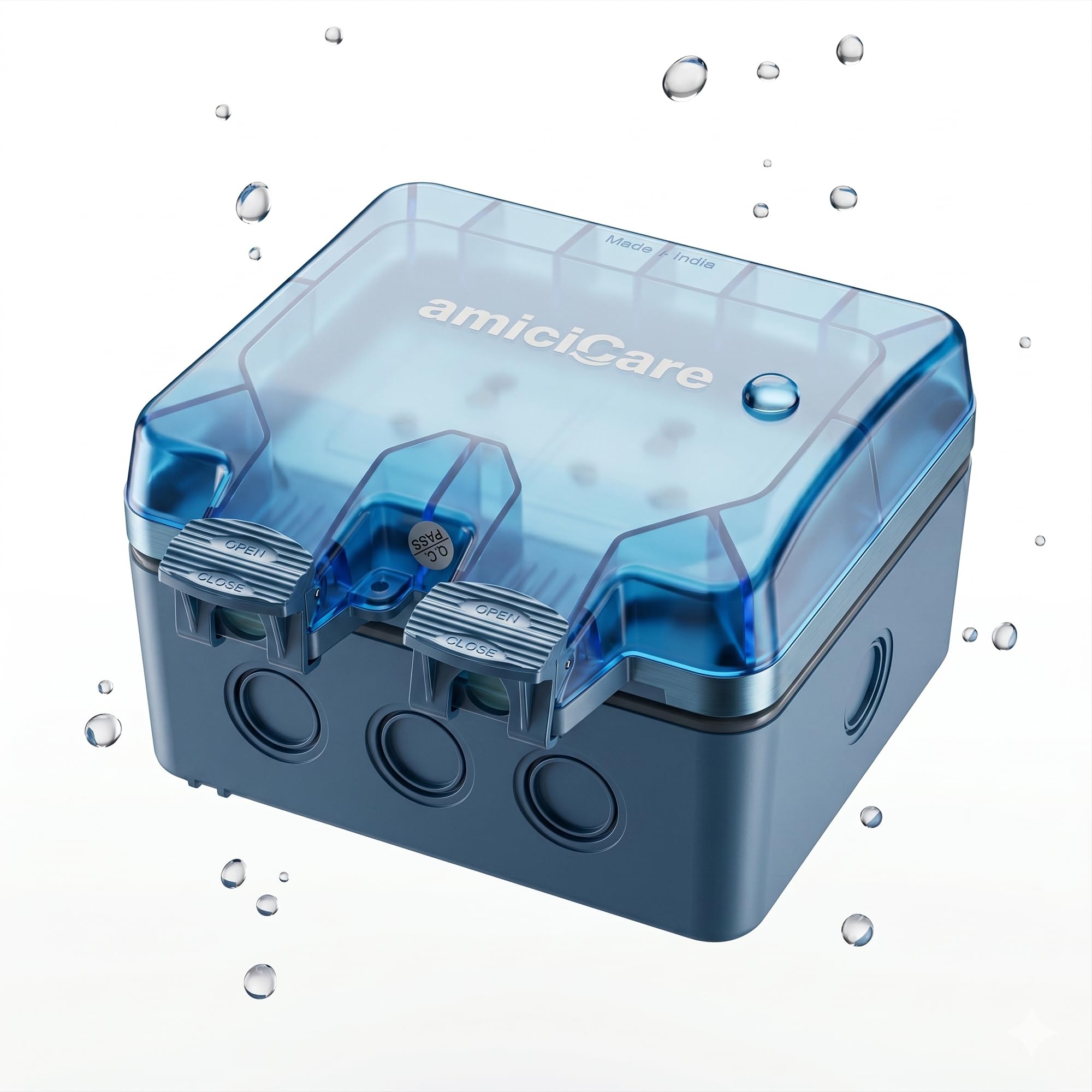 amiciCare Waterproof Power Socket, 6/16Amp Outdoor Electric Switch 4