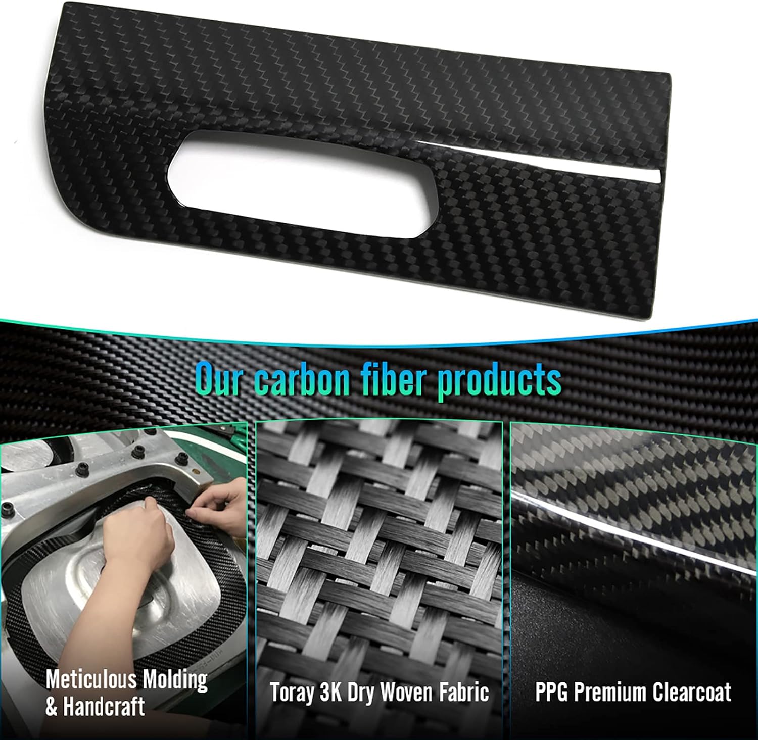 Car Genuine Carbon Fiber Headlight Panel Cover for Corvette C8 Coupe Stingray Convertible 2020 2021 2022 2023 2024 2LT 3LT Only, Corvette HUD INFO Button Cover Trim