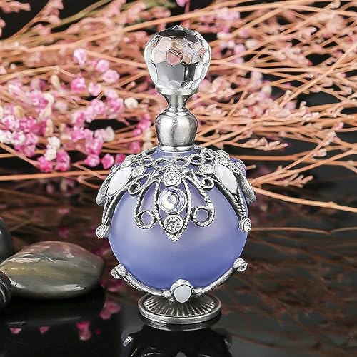 Miniatura 8 de Paquete de botellas de perfume de vidrio vintage y de flores