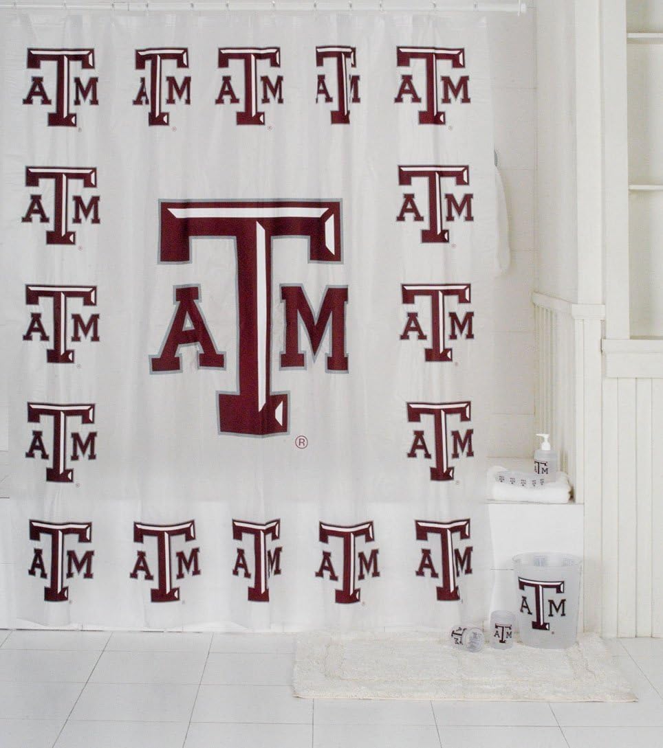 Texas A&M 7 Piece Frosty Bath Set Sports Fan Bath