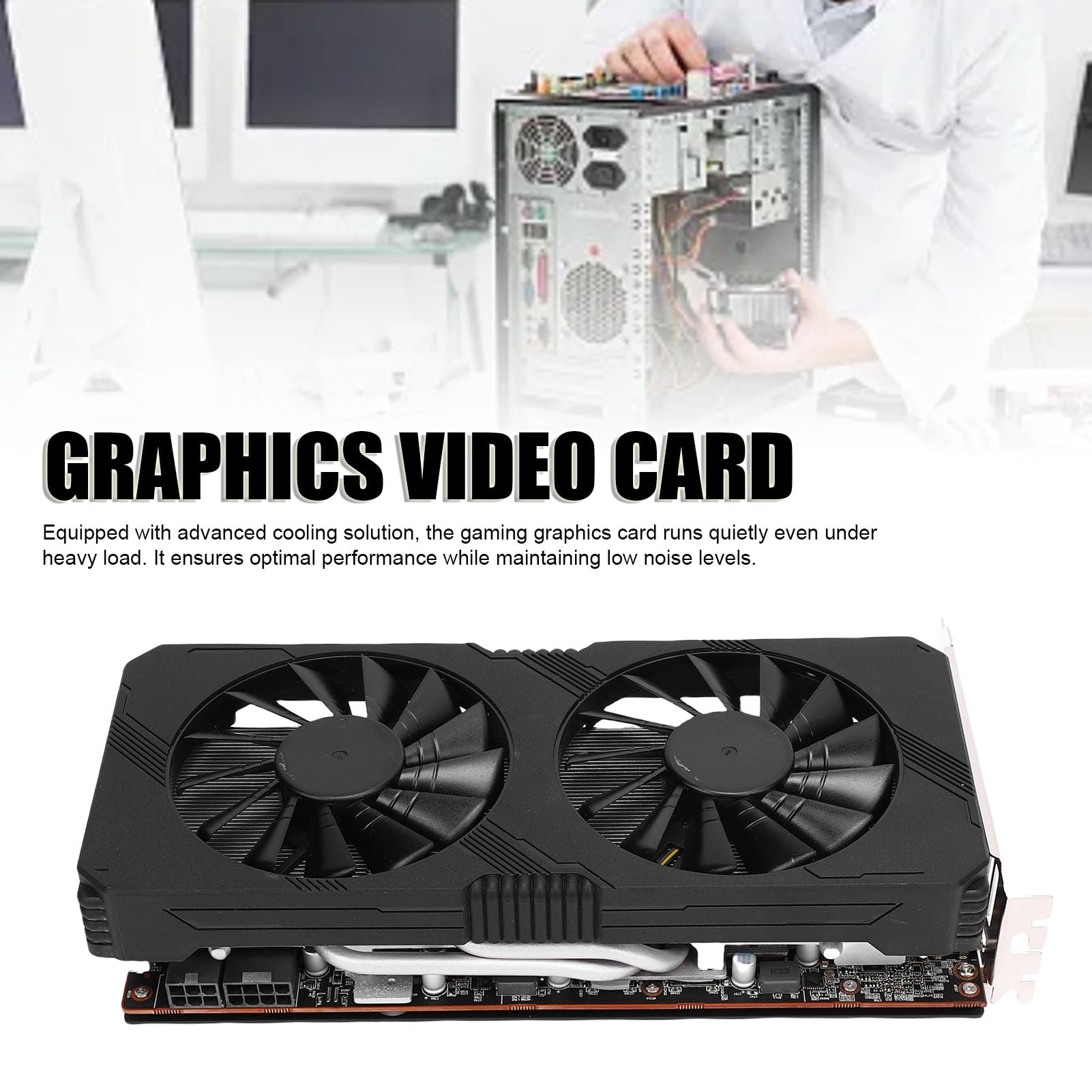 Karta Graficzna 8 GB GDDR6, 256-bitowa Karta Graficzna PCI Express 4.0 X16 do Gier z Zegarem Boost 1770 MHz i Zaawansowanym Chłodzeniem, do Gier na Komputerze Stacjonarnym i
