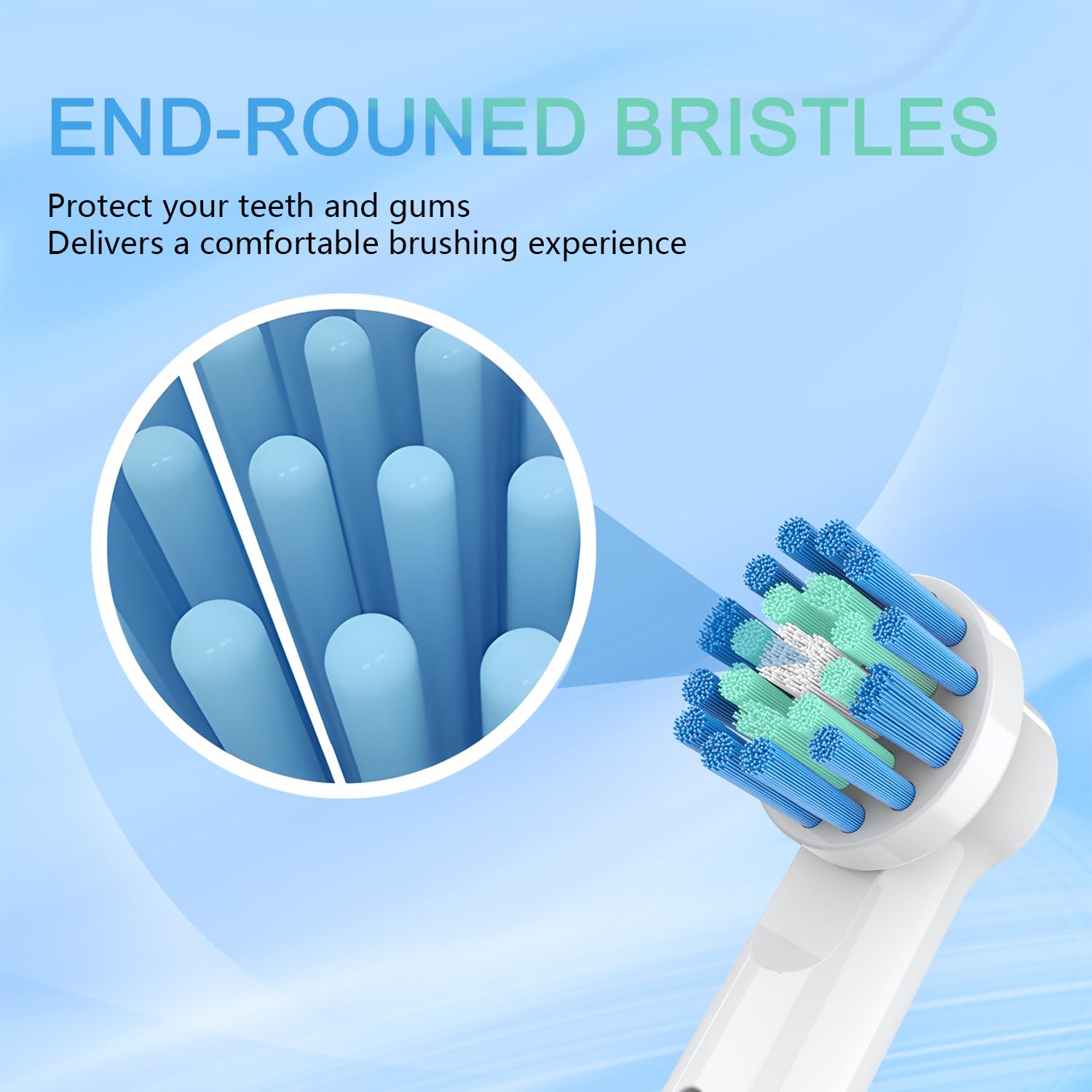 Cabezales de cepillo de dientes de repuesto empaquetados individualmente para Oral B Braun, cabezales de cepillo de dientes eléctricos profesionales compatibles con Oral B Pro 1000/3000/5000