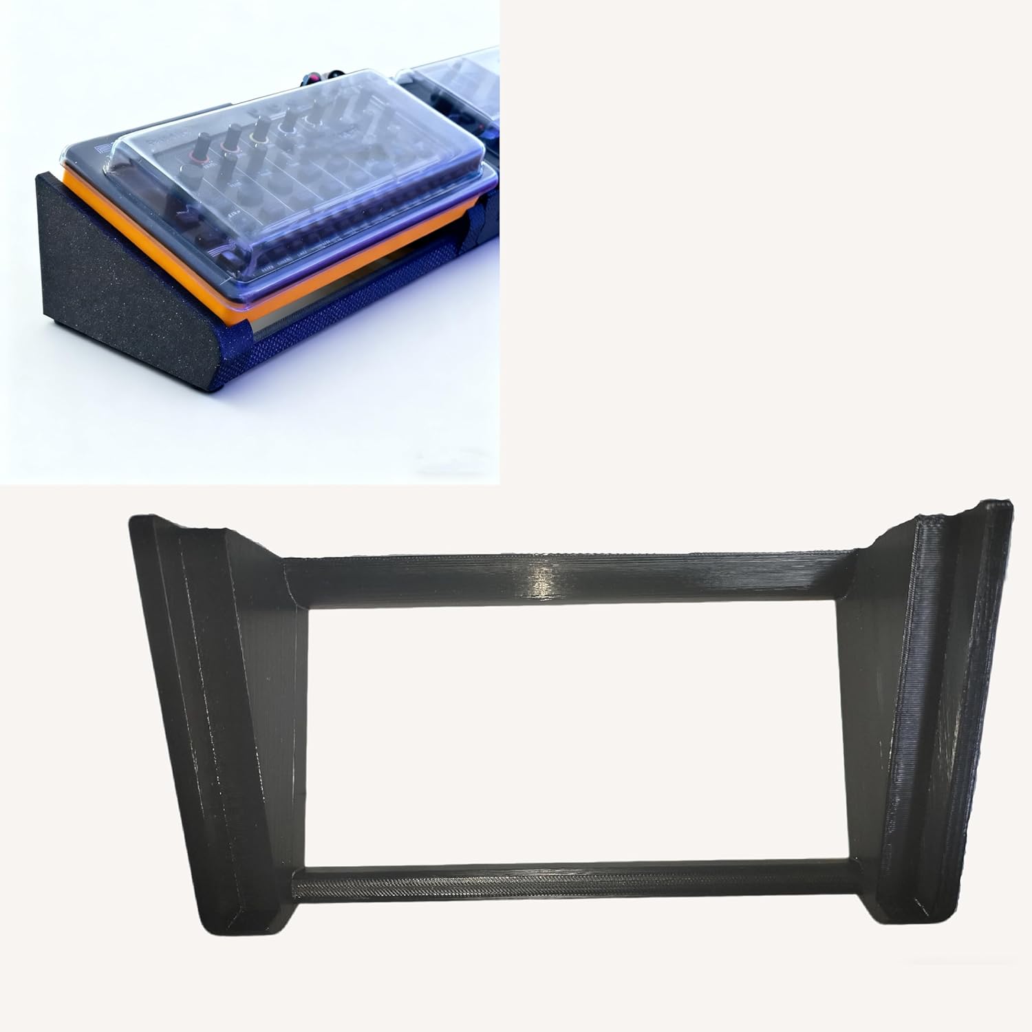 Angled Stand Compatible with Roland Aira Compact Series , Secure Anti-Slip Rack Compatible with Decksaver Compatibility for Optimal Viewing & Control