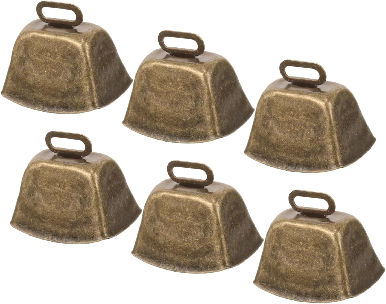 Campanacci in rame vintage per bovini - 6 pezzi