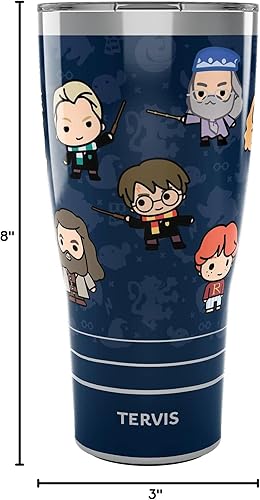 Miniatura 9 de Tervis Traveler Harry Potter Charm Reducio - Vaso aislado de triple pared mantiene las bebidas frías y calientes, 30 onzas, acero inoxidable