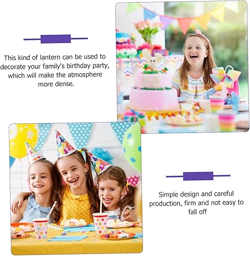 Miniatura 7 de DOITOOL 6 Pcs Alien Lantern Pompom Garland Paper Tassel Lantern Wedding Party Supplies Honeycomb Decorations Mariposas Decorativas para Pared Mini