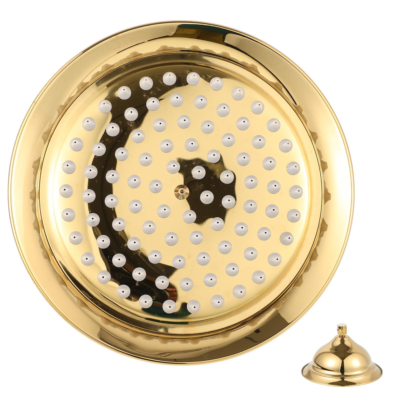 Cabezal de Ducha Fijo de Titanio Dorado para Hogar Moderno