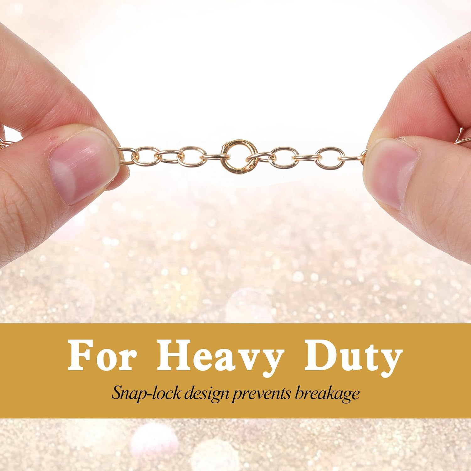 50Pcs Anti Loss Thick Jump Rings Heavy Duty Lock Jump Rings