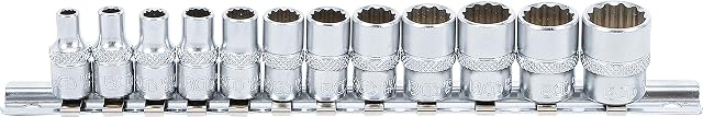 BGS 2755 | Socket Set, 12-point | 6.3 mm (1/4") Drive | Inch Sizes | 12 pcs.