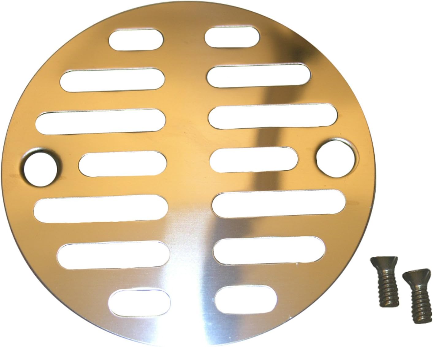 LASCO 03-1247-MASTER 03-1247 3-1/2-Inch with Two Screws Shower Drain Grate, Chrome Plated, 96-Pack, 96 Piece