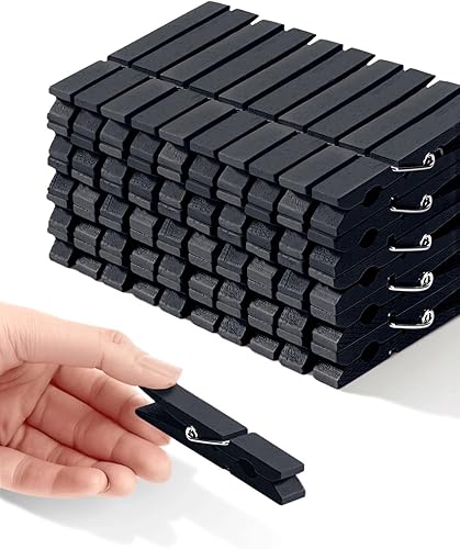 Vista 104 de Alfileres de ropa de madera para manualidades, pinzas de cierre de agarre fuerte, clips de ropa de madera de abedul, pinzas de ropa para colgar