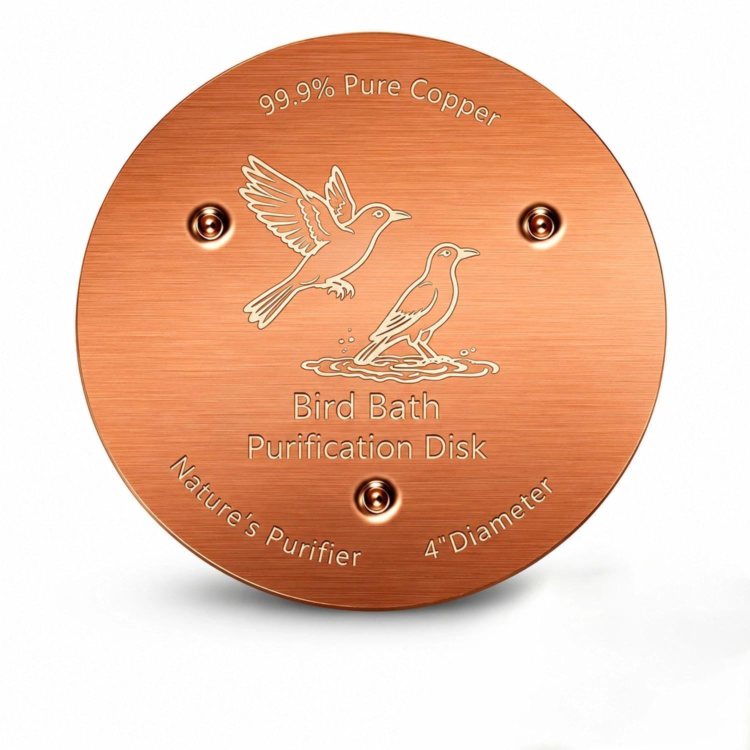 Bird Bath Copper Disk-99.99% Pure Copper10cm Copper Bird Bath Disc