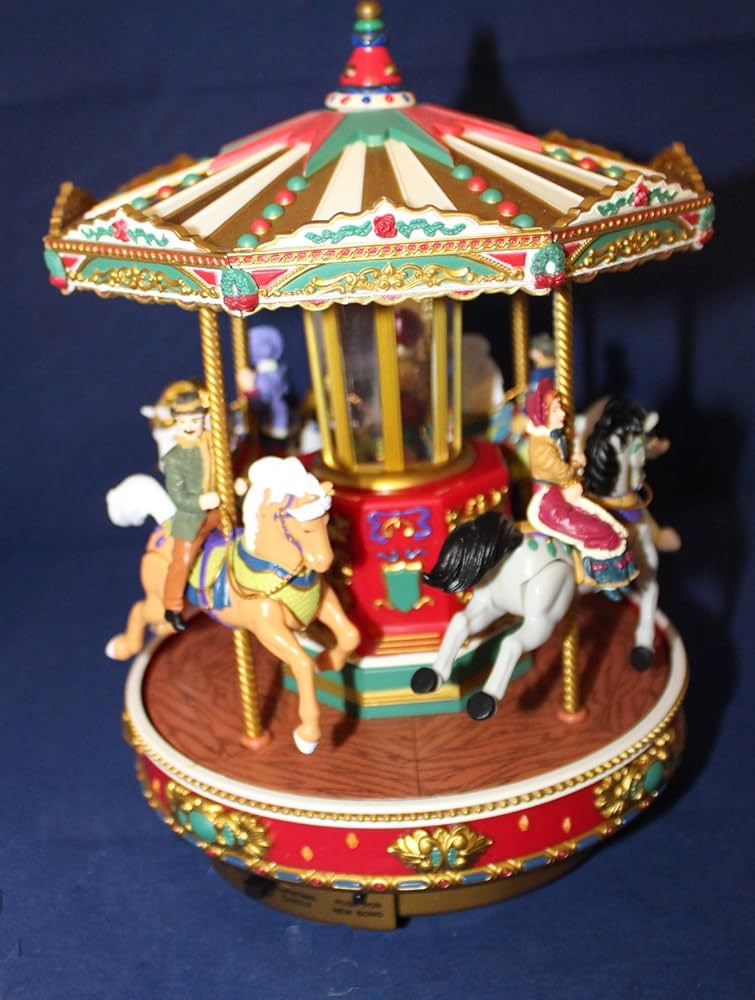 Amazon.com: Mr. Christmas Holiday Go Round Carousel - Plays