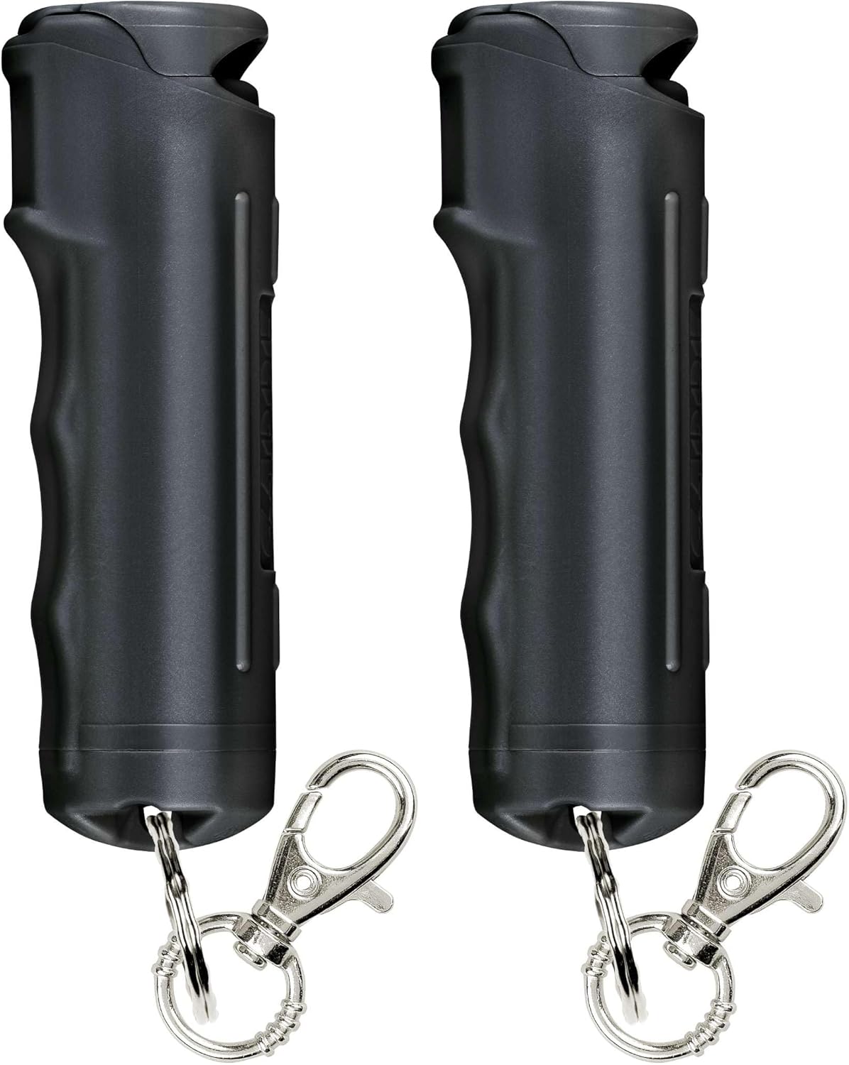 SABRE Pepper Spray with Fast Flip Top Safety & Snap‑Clip Keychain for Self Defense - Maximum Police Strength OC with UV Marking Dye,Finger Grip, 10‑Sec. Spray, 14ft Range, Made in USA