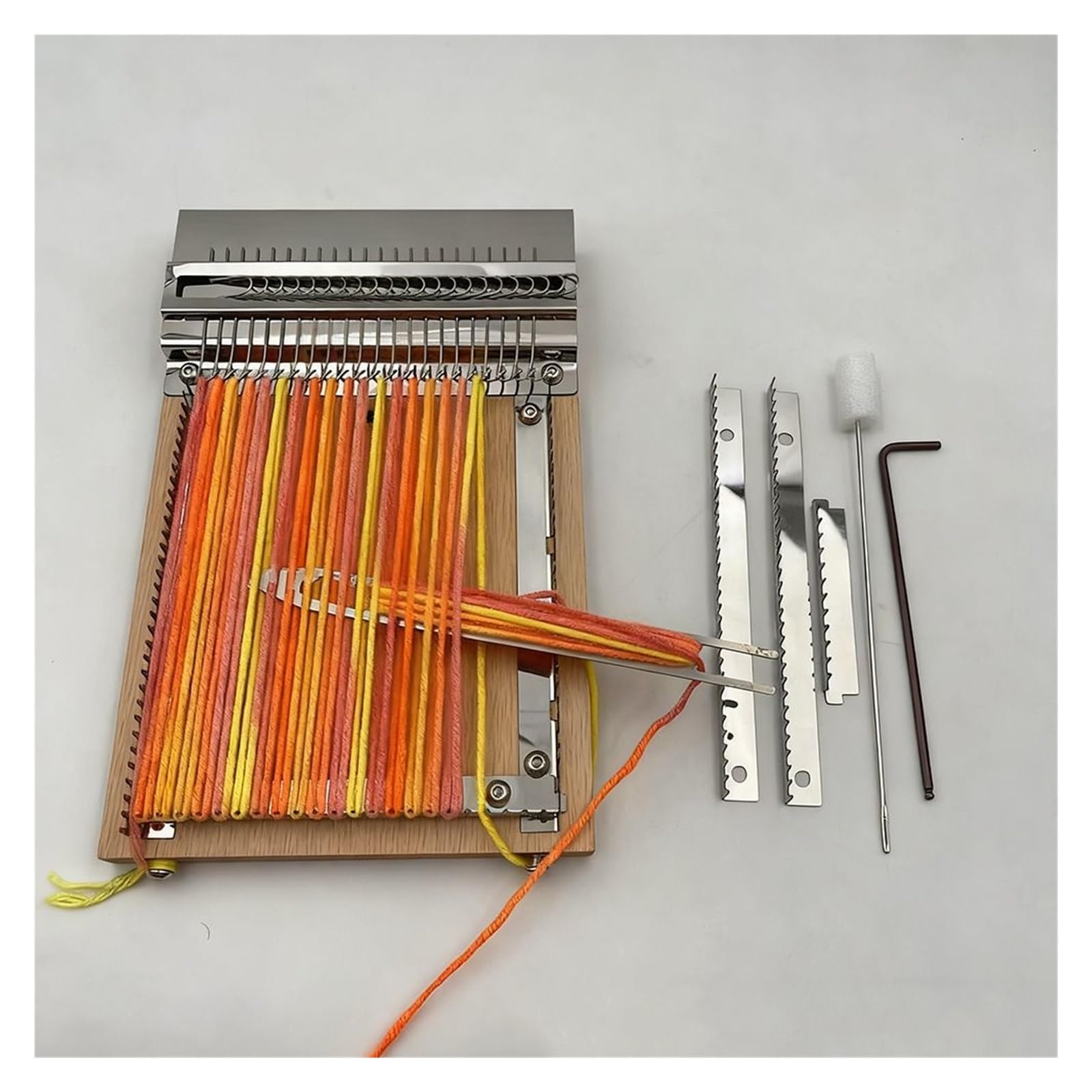 Lightning Fast Knitting & Weaving Loom Kit, Creative DIY Craft Tool for Handmade Tapestry, Scarf & Home Decor, All-in-One Starter Set for Beginners