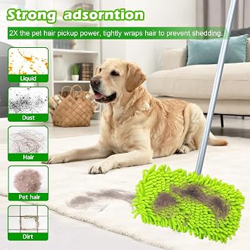 4PCS 10''-12'' Car Wash Brush,Chenille Microfiber Car Wash Mitt Set