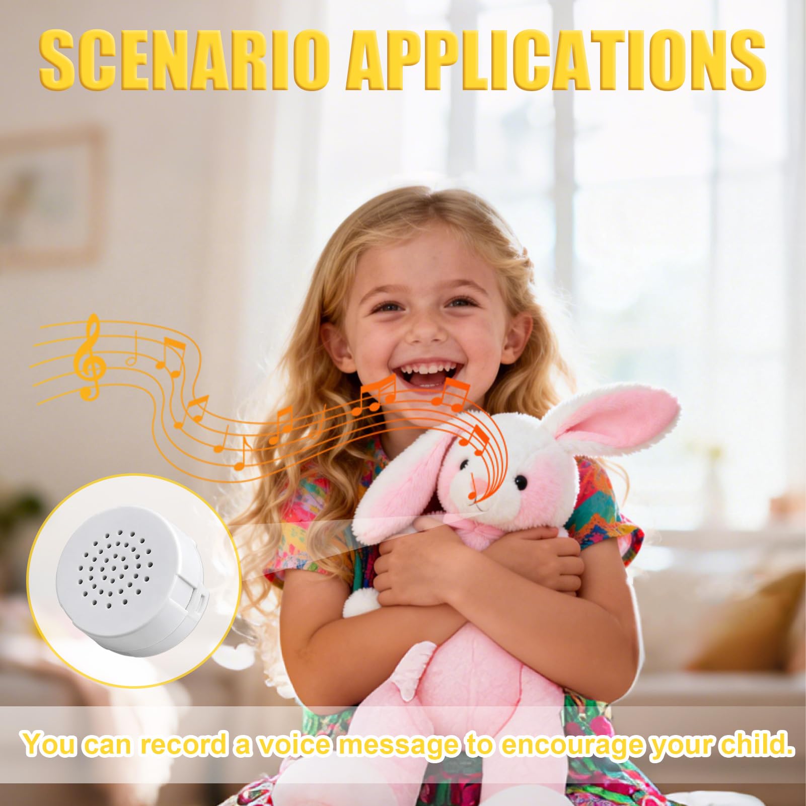 2pcs Enregistreur Vocal pour Peluche 60 Secondes, Mini Enregistreur Vocal Enfant Programmable, Boîte de Son Vocale Enregistrable pour Jouets/Peluches, Message Personnalisé, Cadeau DIY