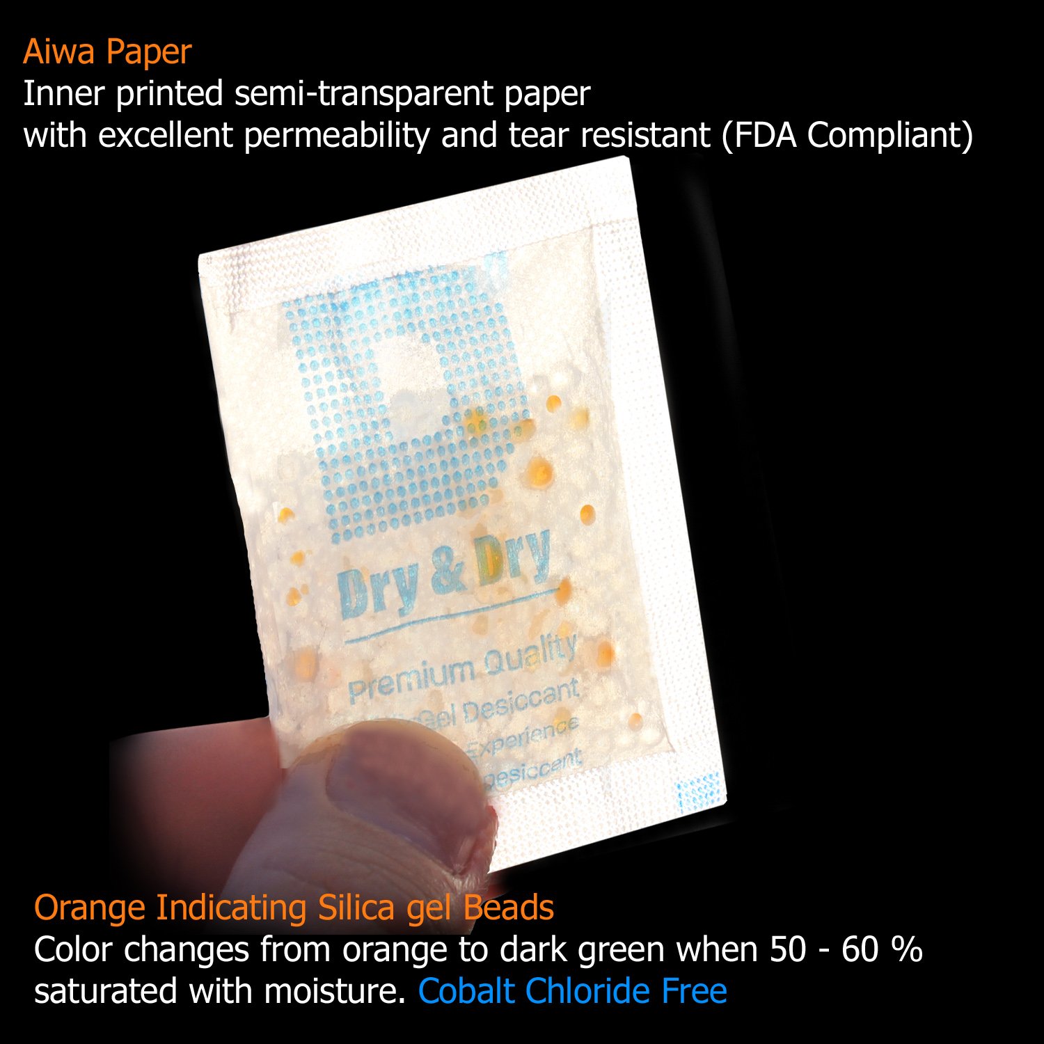 🛒 Crаzу Dеаlѕ Dry & Dry 5 Gram [120 Packs] Silica Gel, Food Grade Orange Indicating(Orange to Dark Green) Mixed Silica Gel Packets, Desiccants, Silica Gel Packs - Moisture Absorbers, Silica Gel, Desiccant Packs