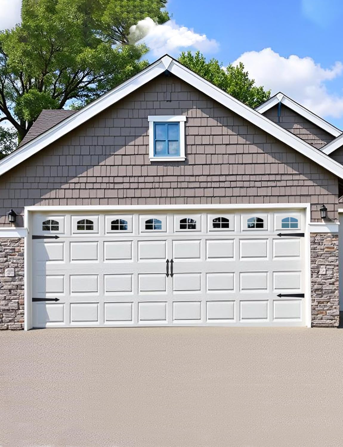 32PCS Strong Magnetic Garage Doors Windows + Garage Door Decorative Hardware Kit