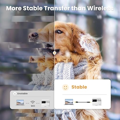 Miniatura 6 de UGREEN Cable de impresora USB cable USB A a B cable USB B 20 cable de impresora de alta velocidad compatible con Hp Canon Brother Samsung Dell Epson