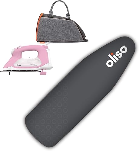 Oliso TG1600 Pro Plus - Plancha inteligente de 1800 vatios con elevación automática | Plancha de vapor con suela de flujo de cerámica de diamante