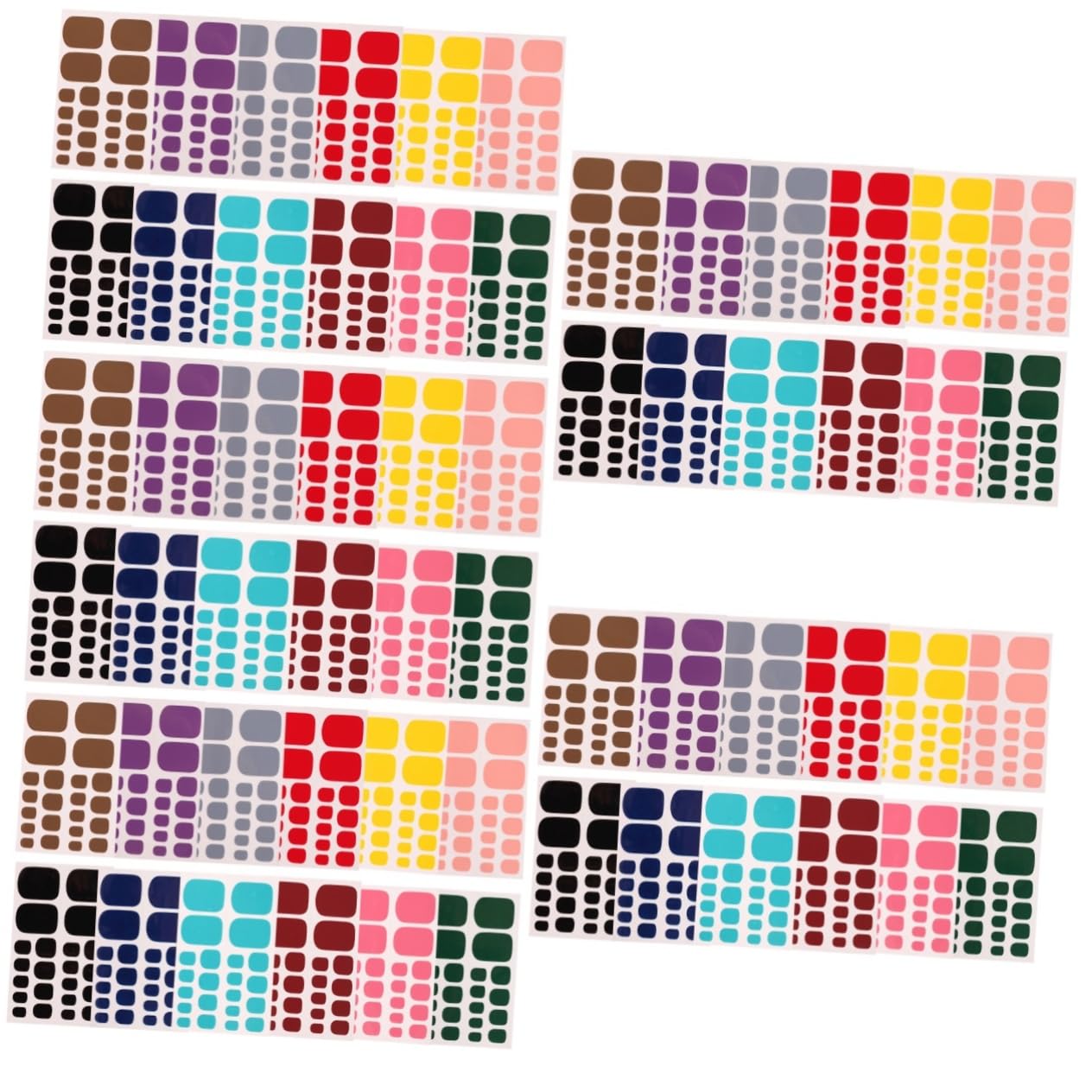 Healeved 60feuilles Autocollants Pour De Pied Décorations Manucure Autocollants Adhésifs Pour Couverture Complète Accessoires