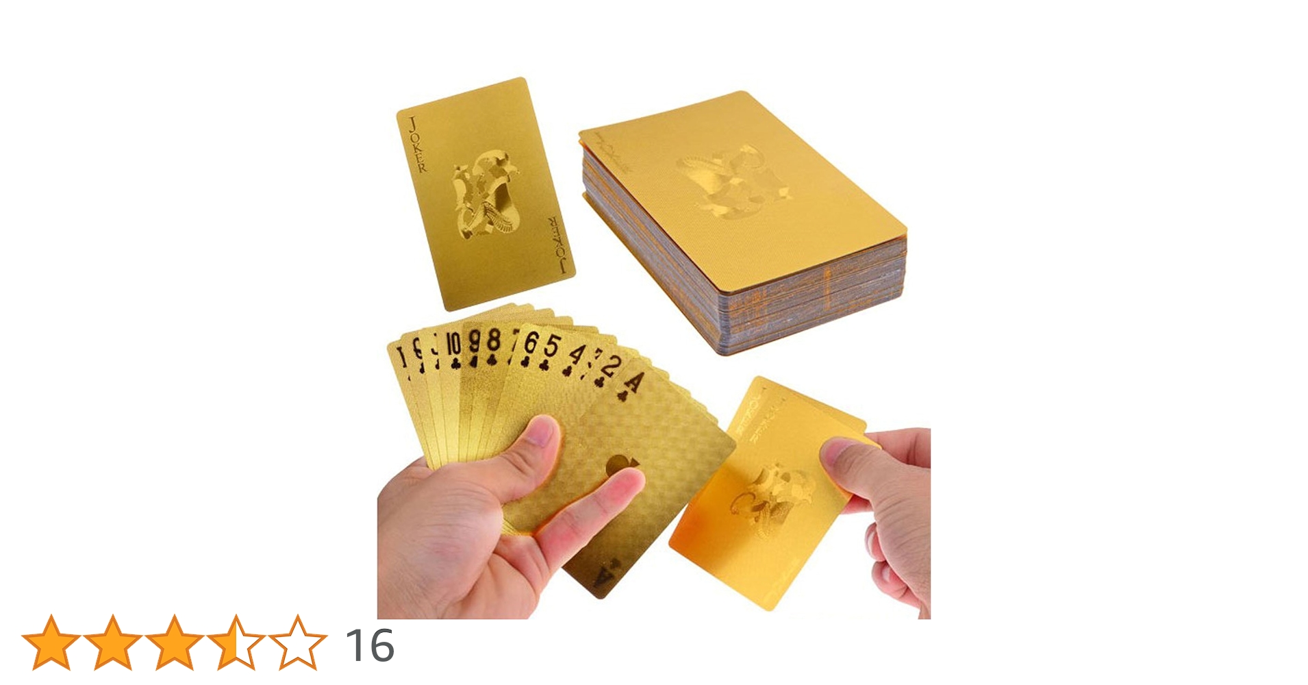 Amazon.co.jp: Bestmaple® 24k金箔トランプ (無印刷の通用