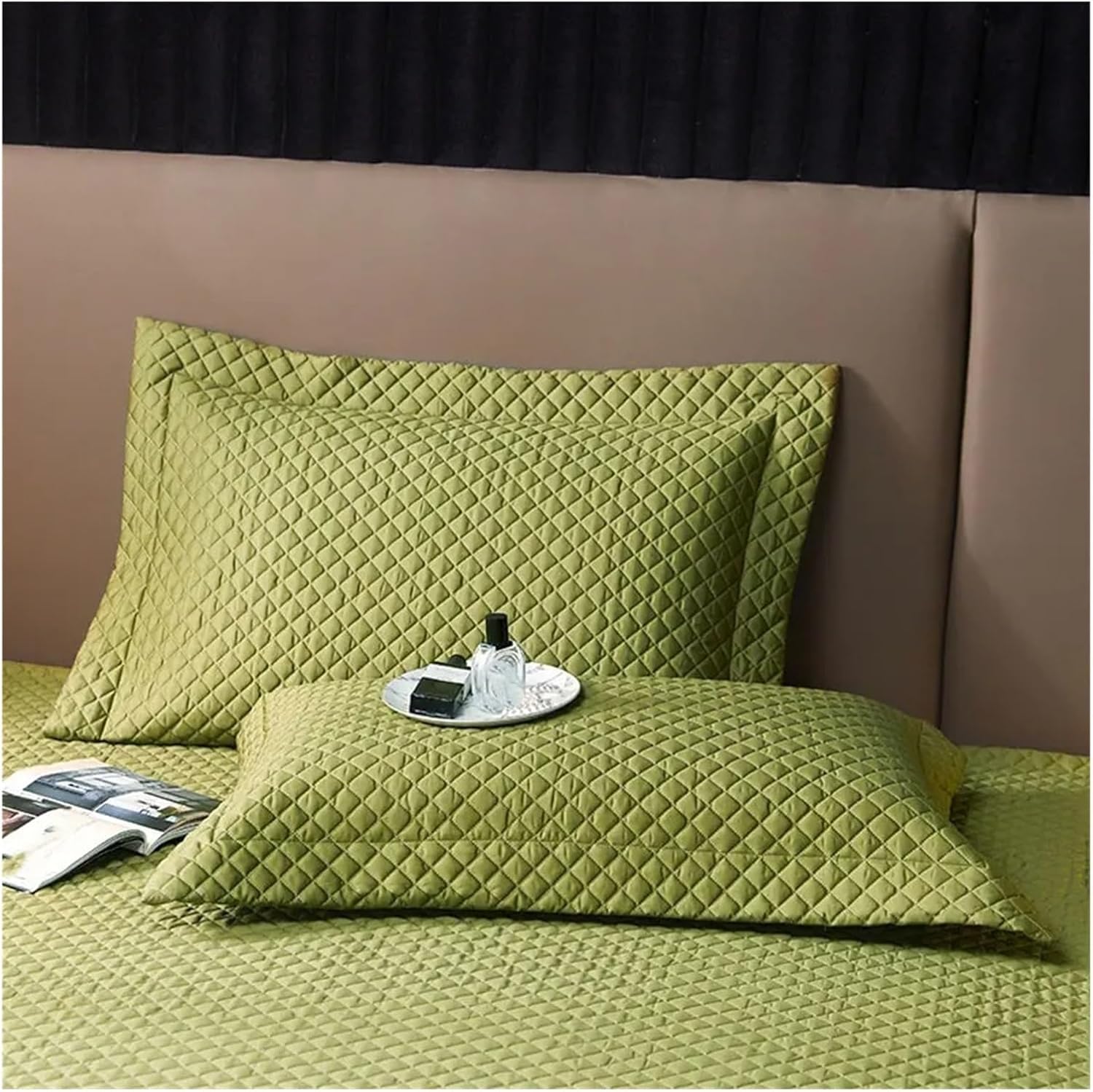 Luxury Long Staple Cotton Bedspread On The Bed Linen Anti Slip Bedspreads Coverlets Double Bed Sheets Mattress Topper Bed Cover(Orange,3pcs-245x250cm)