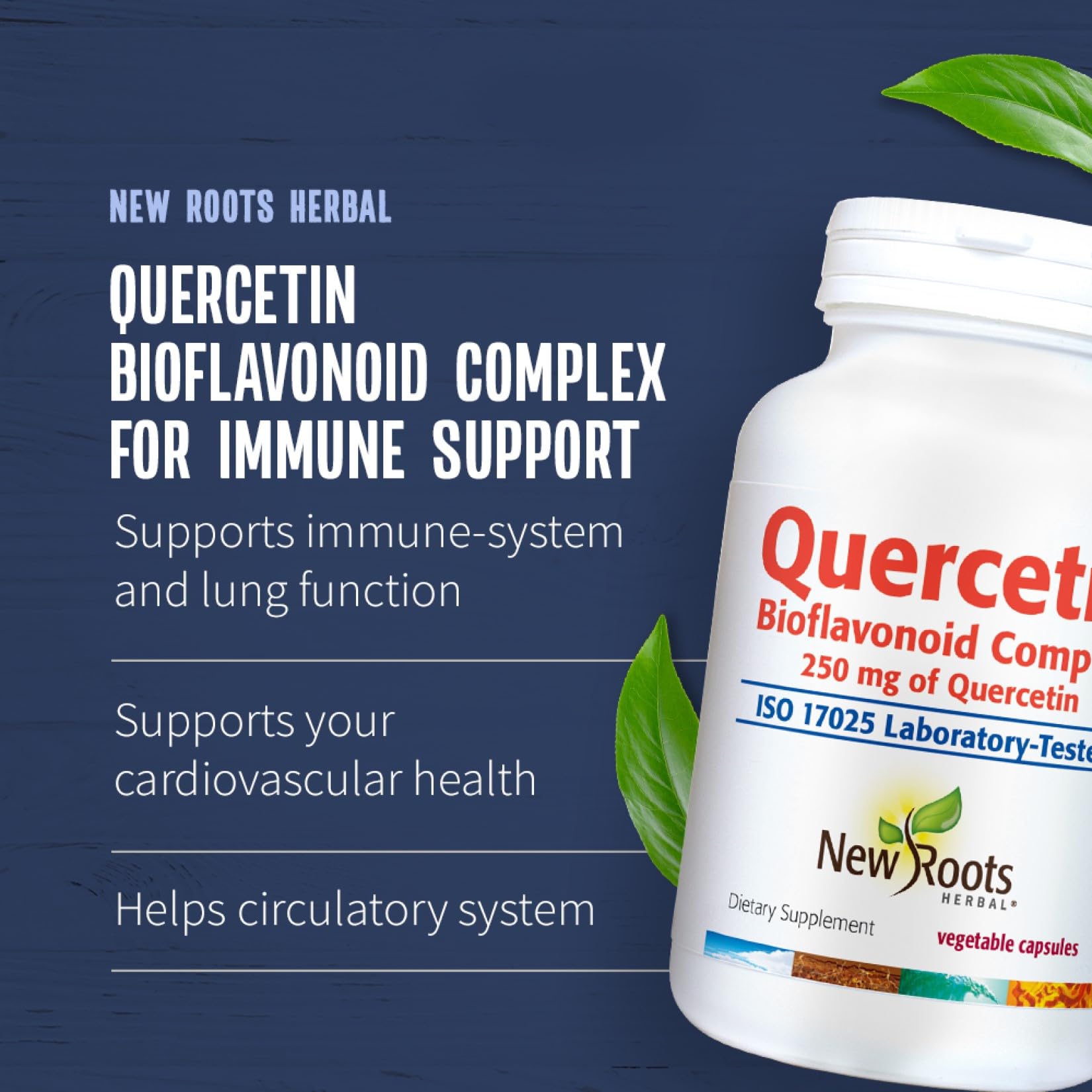 NEW ROOTS HERBAL Quercetin with Bromelain Capsules | 4-in-1 Formula with Quercetin, Bromelain, Bioflavonoids and Rutin | Heart Health and Immune Support Supplement (90 Veggie Capsules), Non-GMO — Amazon image 6