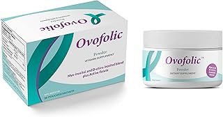 Ovofolic PCOS Supplement for Women - Boost Fertility, Hormonal Balance, and PCOS Support - Myo-Inositol, D-Chiro Inositol, Active Folate - High Potency PCOS Supplements (90 Servings, 30 Sachets + 129g Jar)