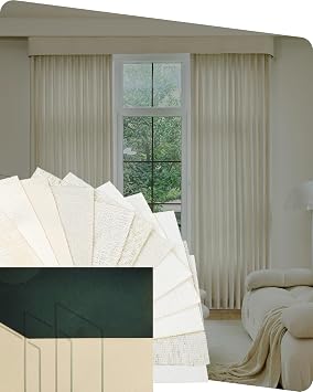 Yoolax 3-Pack Fabric Sample Kit, Premium Multicolor Fabric Swatches Ideal for Custom Smart Curtains, Panel Track Blinds and Vertical Blinds
