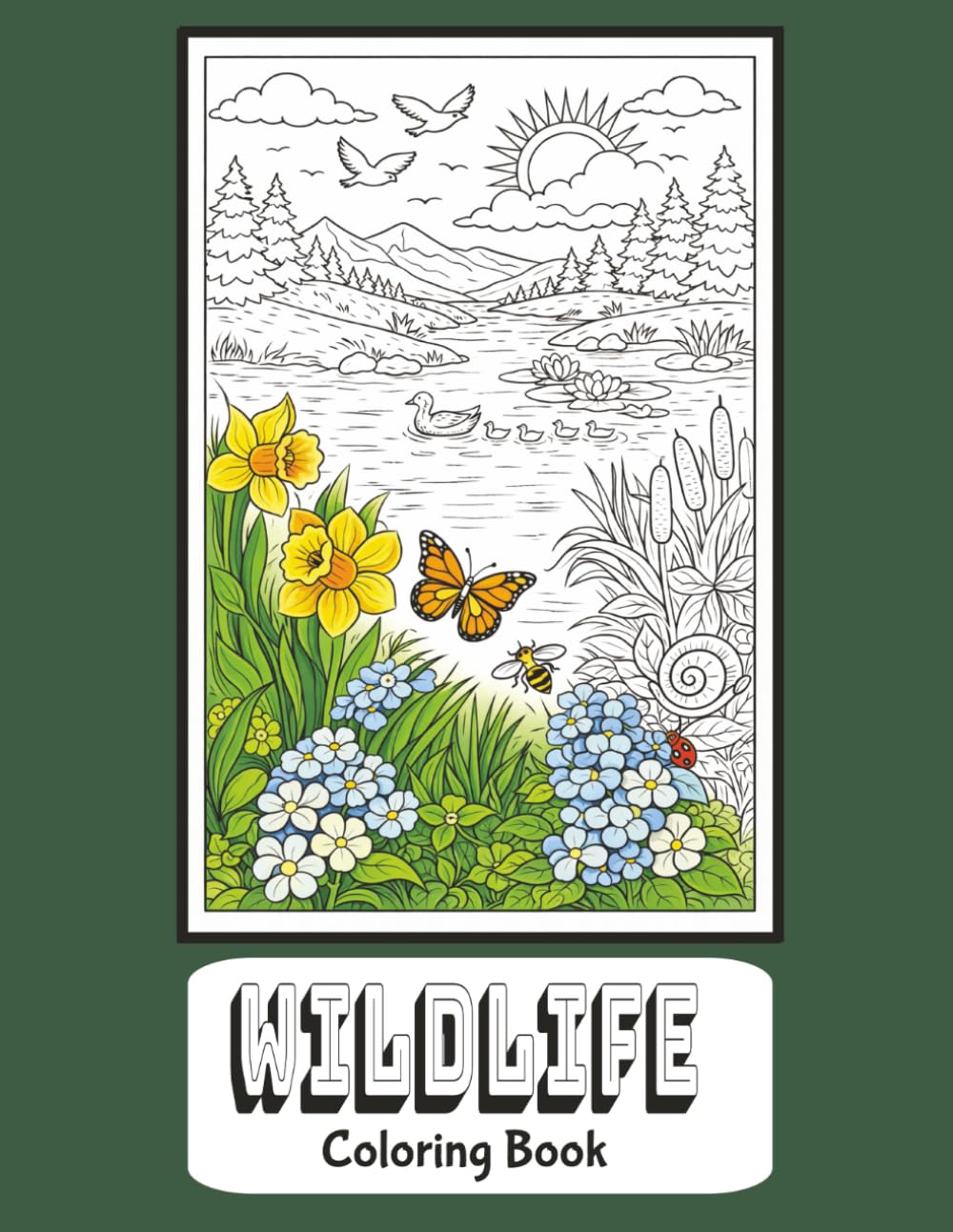 Wildlife Coloring Book: Intricate Wildlife Art for Relaxing, Creative Stress Relief | Adults and Teens