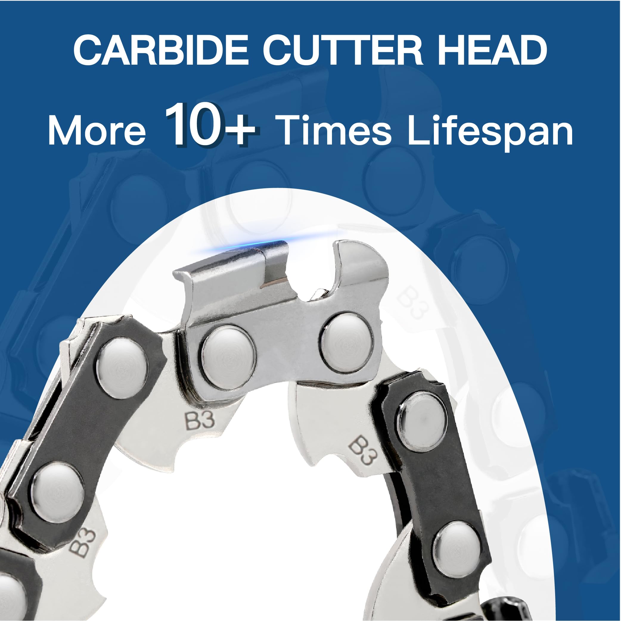 Amazon.com: ZENTOP Carbide Chainsaw Chain 18 Inch, 3/8