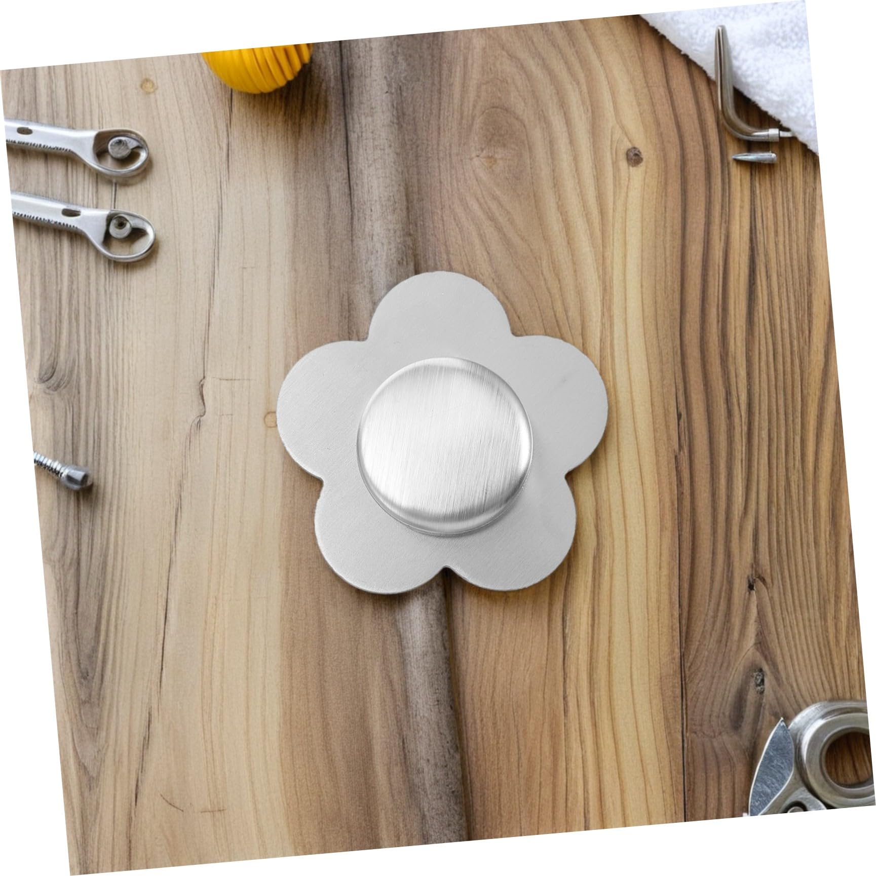 NUOBESTY Pesi Magnetici per Tovaglia in Acciaio Inox Argento, Facili da Installare e Rimuovere, Compatti e Pratici, per Decorazioni da Tavola Antivento