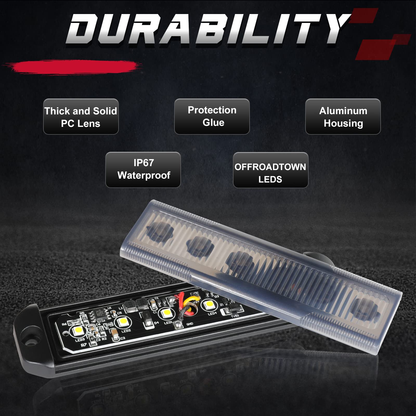 Luz LED de marcador lateral, 2 unidades, luz LED ámbar, luz indicadora de marcador lateral delantera y trasera para remolque, camión, camioneta, RV, barco, SUV 3