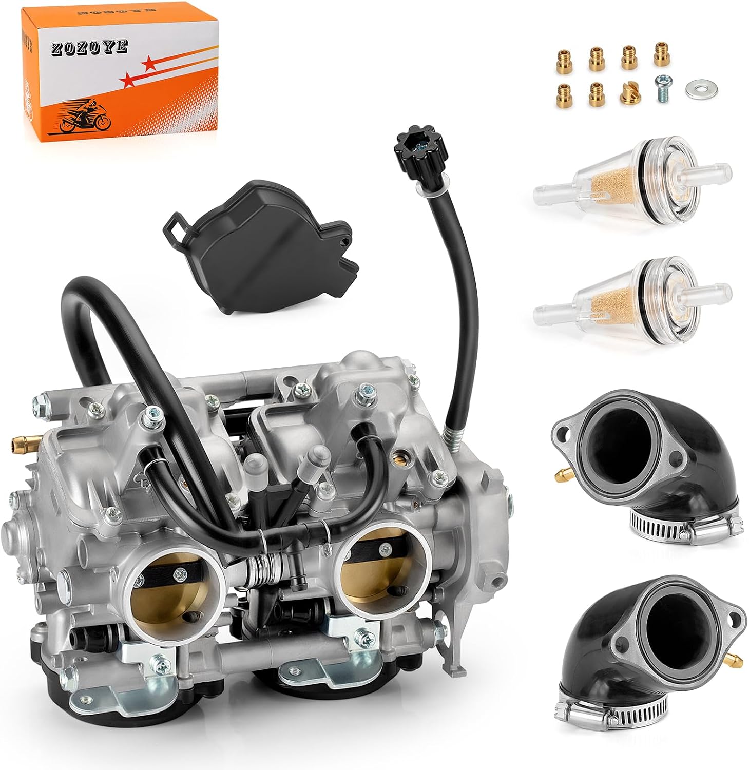 Carburetor Carb & Intake Manifold for Kawasaki KFX700 2004-2009 2011 Brute Force 650 4x4 KVF650 (Exclude 4X4i) 15003-0095 15003-0094 15003-0019