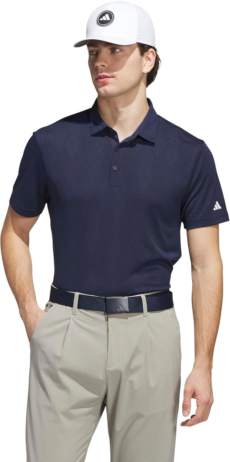 Adidas Mens Ultimate365 Micro Texture Polo Shirt