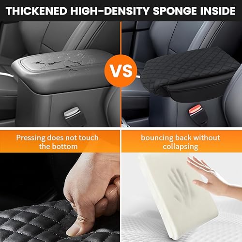 Miniatura 26 de Ajuste personalizado para funda de consola central Ford F150 2015-2020, 2017-2022 F250 F350 F450, 2018-2024 Ford Expedition Protector de funda