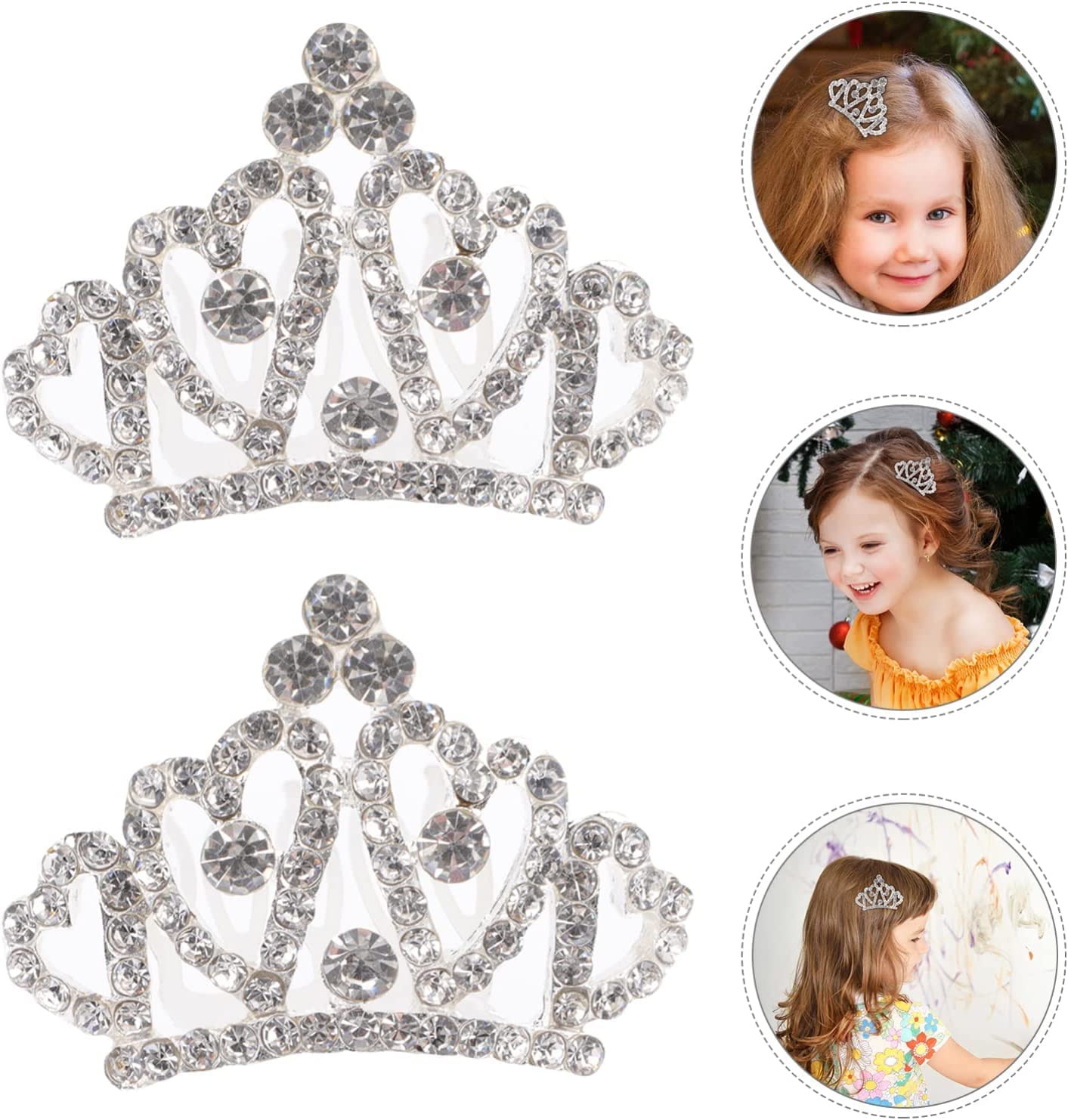Grzebień do spinek do włosów, spinki do włosów, grzebienie do włosów, akcesoria do włosów nakrycie głowy, 12 szt. mini mini tiara mały grzebień do włosów mały grzebień do włosów tiara (kolor: srebrny