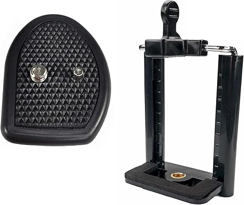 Miniatura 1 de DaVoice Placa de liberación rápida de trípode de 1.063 in para trípode Amazon Basics de 50 pulgadas, TG-50TR, TG-5060TR, Vivitar, Sunpak + adaptador