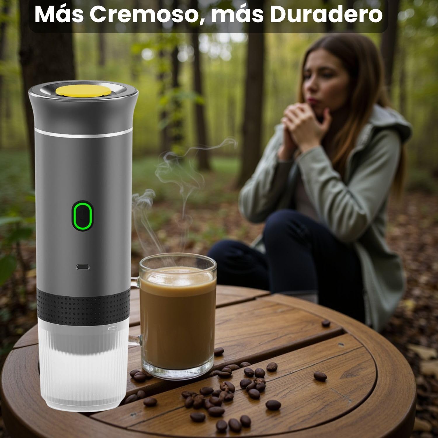 Portatile Caffettiera capsule 3 in 1 compatibile con Nespresso Dolce Gusto e Caffè Macinato - Mini macchina da caffè portatile multicapsula ideale da trasportare