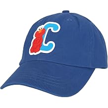 Sesame Street Elmo & Abby Kids Toddler Cap with Initial, Toddler Boys Hat, Youth Girl Baseball Cap, Cute Toddler Baseball Cap