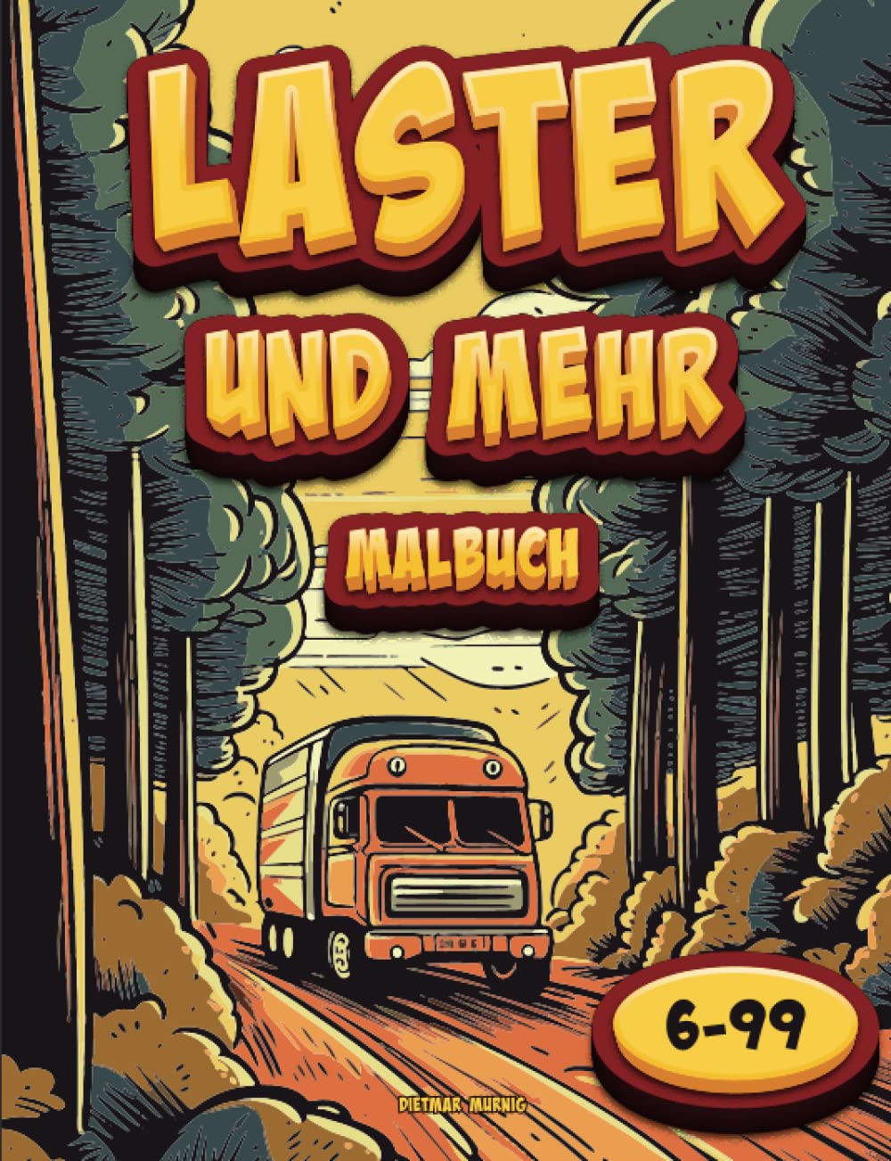 Malbuch Laster & Paketlieferungen für Kinder &…