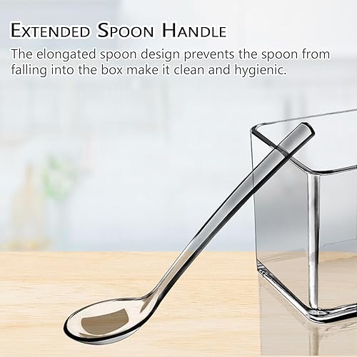 Miniatura 31 de V·RESOURCING Caja de condimentos transparente, 3 piezas de condimentos para condimentos, macetas de especias, sal, azúcar, líquido, tarros