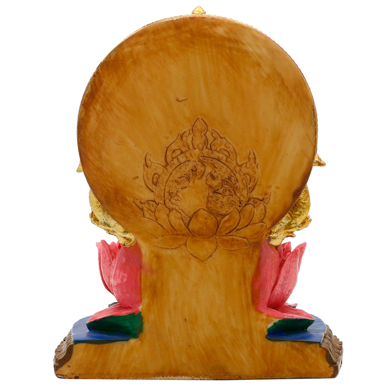 alikiki Indian Lakshmi Idol Statue - 5.1”H Hindu Goddess Laxmi MATA Murti India Pooja Item Home Office Temple Mandir Shrine Altar Diwali Puja Spiritual Decor Ideal Gifts for Indian Friend Relative