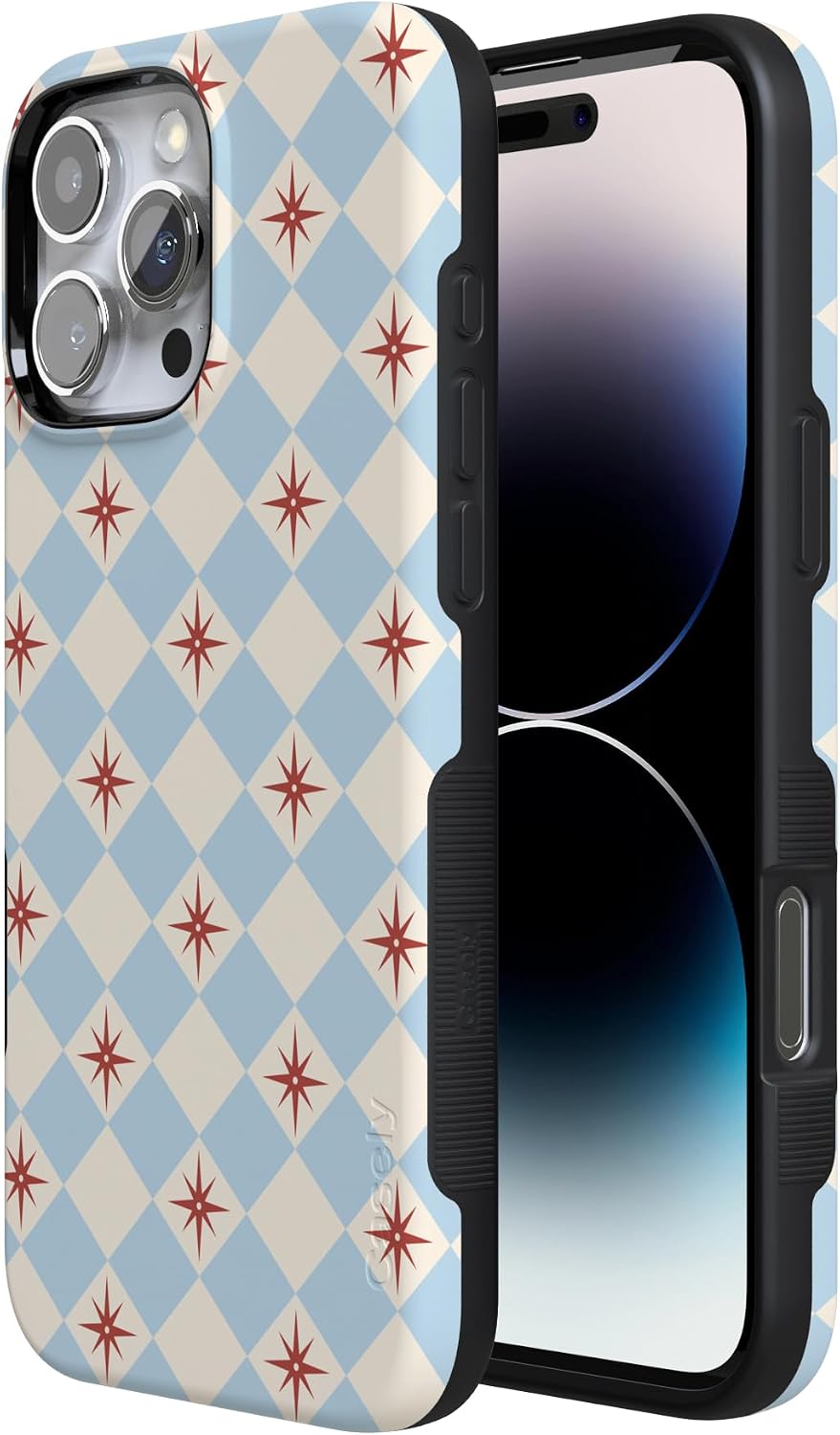 Casely iPhone 16 Pro Max Case | Chelsea Checker | Starlight Tiles | Bold Protective Design | Compatible with MagSafe