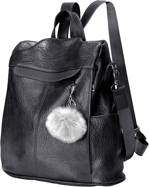 Anti-theft Women Backpack,ROOSALANCE Women's Backpack Handbags Fashion Anti-theft Waterproof Leather Hidden Zipper Travel Shoulder Bags Ladies