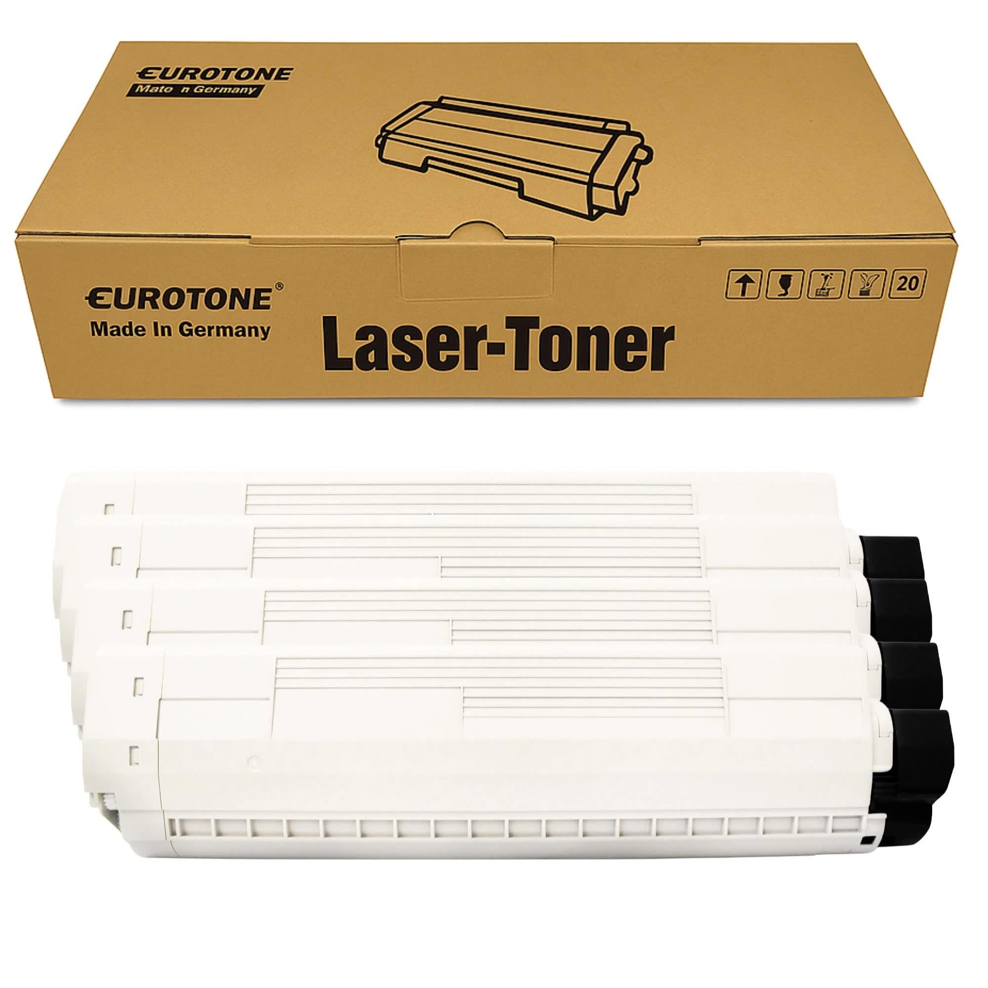 Eurotone Toner 4X kompatybilny z Oki ES8430DN zastępuje czarny czarny kartridże do drukarek o 25% większej wydajności