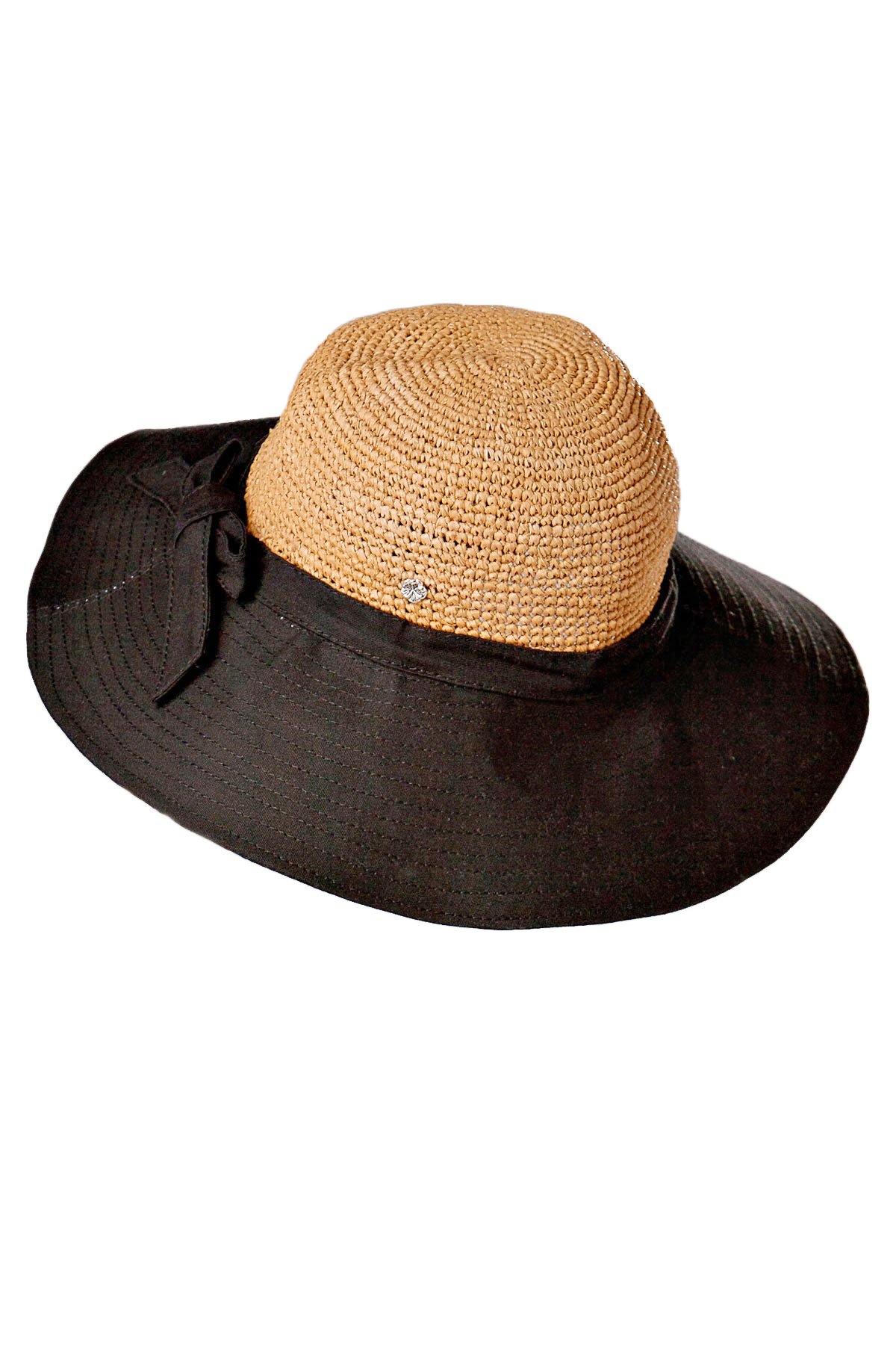 Florabella Keri Wide- Crochet and Cotton Canvas Hat New no tags Elisa Packable Hat | Everything But Water main image 4