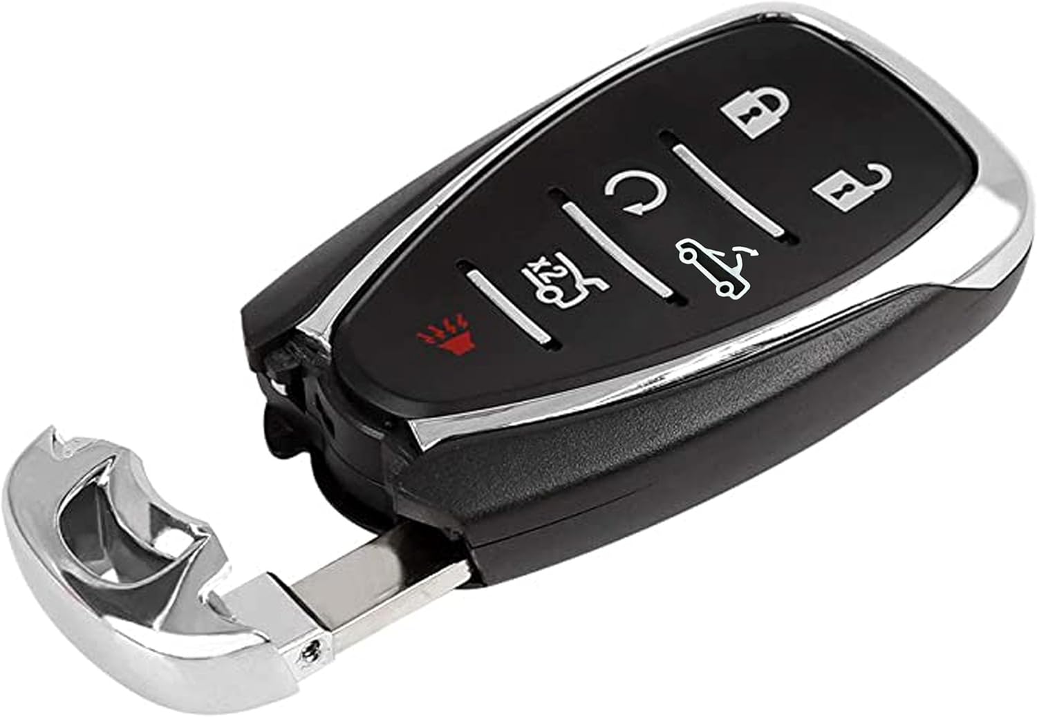 Key Fob Shell Cover Replacement Fits for Chevy Camaro Keyless Entry Remote Control Outer Case (6-Button)